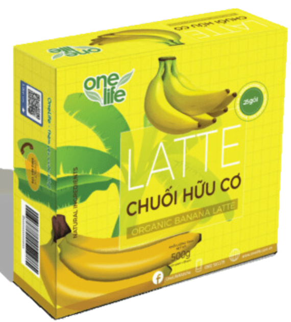 LATTE CHUỐI HỮU CƠ HỘP 6 GÓI*20GR