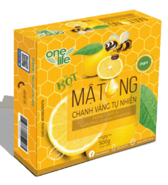 BỘT MẬT ONG CHANH VÀNG HỘP 6 GÓI*20GR