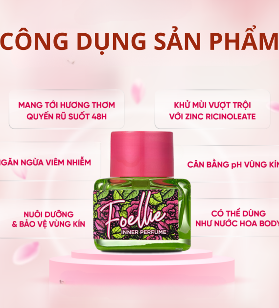 Nước hoa vùng kín Foellie Fatale Rose Inner Perfume 5ml