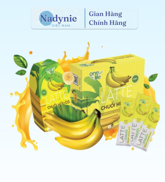 LATTE CHUỐI HỮU CƠ HỘP 6 GÓI*20GR