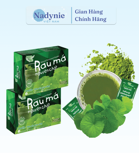 BỘT RAU MÁ HUẾ TỰ NHIÊN HỘP 50 GR