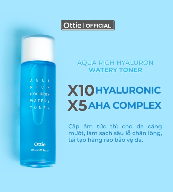 Nước cân bằng Aqua Rich Hyaluron 150ml