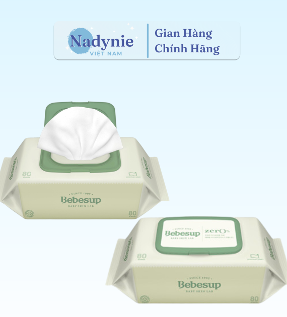  KHĂN ƯỚT BEBESUP ZERO 80 TỜ