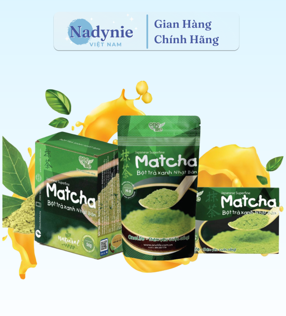 BỘT TRÀ XANH NHẬT BẢN (MATCHA) HỘP 50 GÓI*1GR
