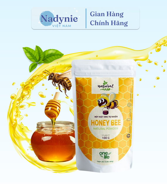 BỘT MẬT ONG HOA HẠT DẺ TÚI 100GR