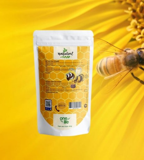 BỘT MẬT ONG HOA HẠT DẺ TÚI 100GR