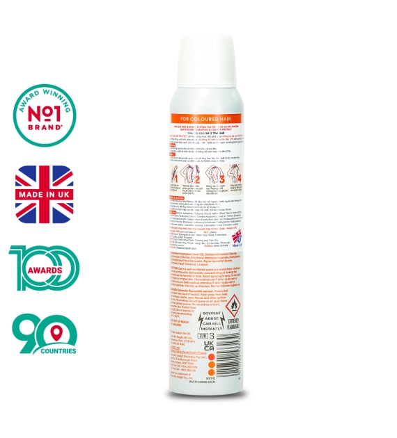DẦU GỘI KHÔ BATISTE CHỐNG TIA UV - BẢO VỆ TÓC NHUỘM COLOUR PROTECT