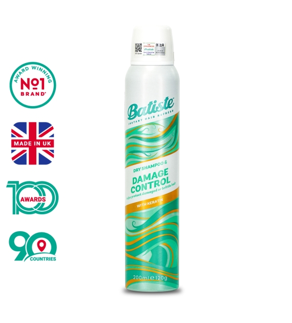 DẦU GỘI KHÔ BATISTE DÀNH CHO TÓC HƯ TỔN - DAMAGE CONTROL
