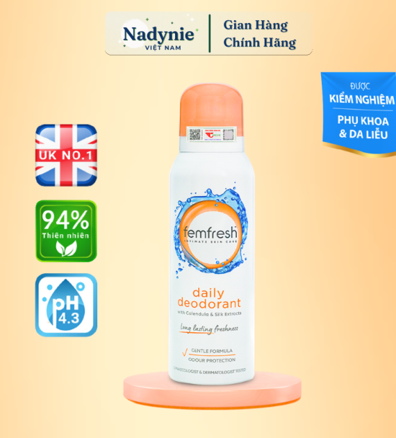 XỊT THƠM MÁT VÙNG KÍN CAO CẤP FEMFRESH INTIMATE SKIN CARE DAILY DEODORANT